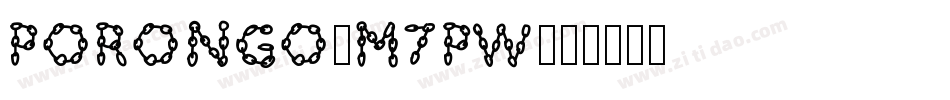 Porongo-M7Pw字体转换