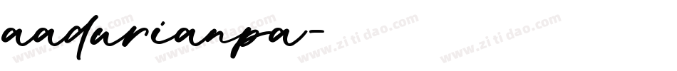 aadurianpa字体转换