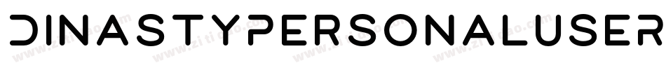 DinastyPersonalUseRegular-Vjrz字体转换