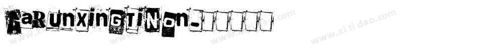 AarunxingtiNon字体转换