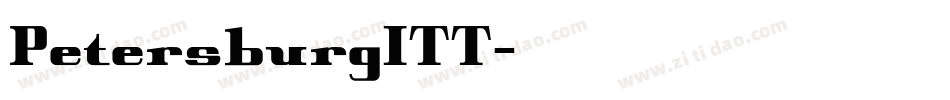 PetersburgITT字体转换