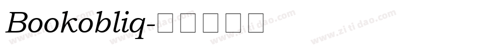 Bookobliq字体转换