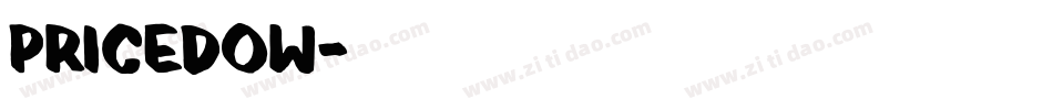 PRICEDOW字体转换