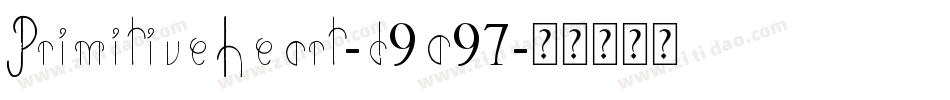 PrimitiveHeart-d9A97字体转换