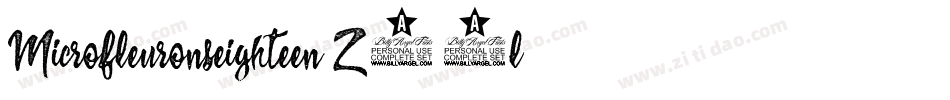 Microfleuronseighteen-Z83l字体转换 Microfleuronseighteen-Z83l字体转换