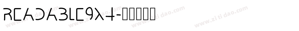 Readable9x4字体转换
