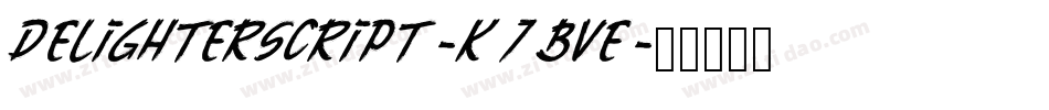 Delighterscript-K7BVe字体转换