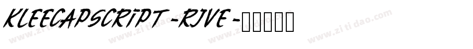 Kleecapscript-RJVe字体转换