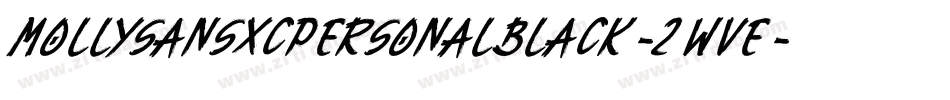 MollysansxcpersonalBlack-2wVe字体转换