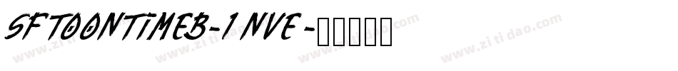 SfToontimeB-1nVe字体转换