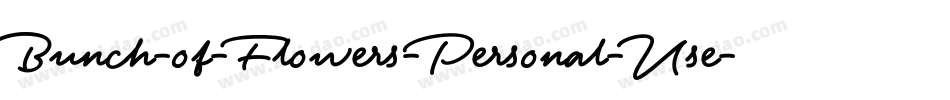 Bunch-of-Flowers-Personal-Use字体转换