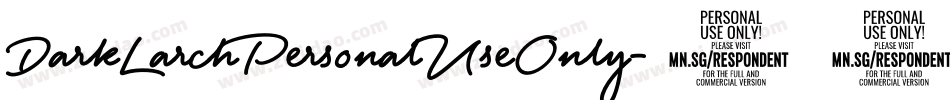 DarkLarchPersonalUseOnly-41JW字体转换