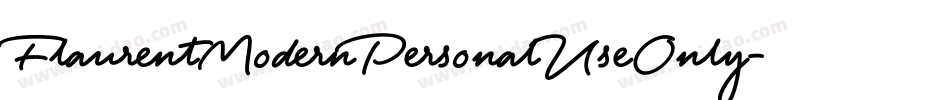 FlaurentModernPersonalUseOnly字体转换