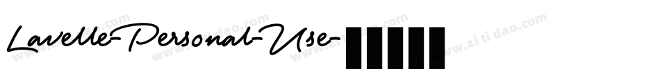 Lavelle-Personal-Use字体转换