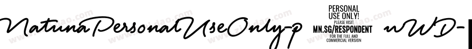 NatunaPersonalUseOnly-p7wWD字体转换