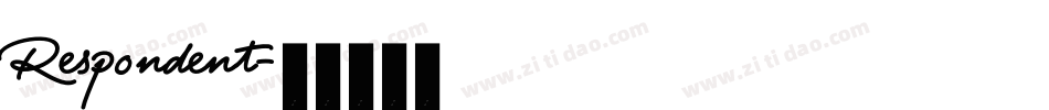 Respondent字体转换