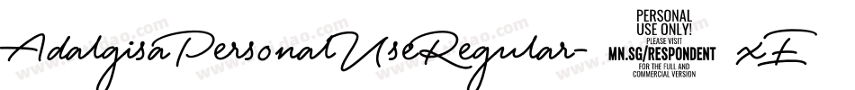 AdalgisaPersonalUseRegular-2xE8字体转换
