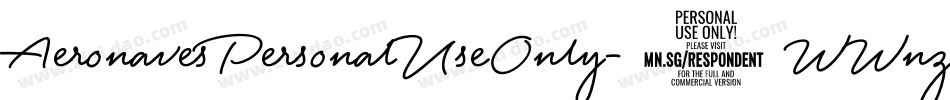 AeronavesPersonalUseOnly-0WWnz字体转换