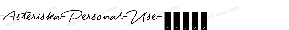 Asteriska-Personal-Use字体转换