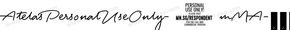 AtelasPersonalUseOnly-7mMA字体转换