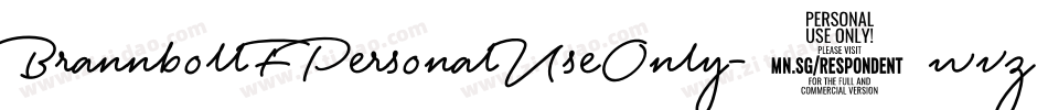 BrannbollFPersonalUseOnly-8wvz字体转换