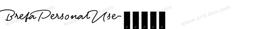 BrefaPersonalUse字体转换