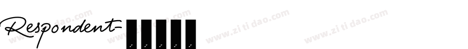 Respondent字体转换