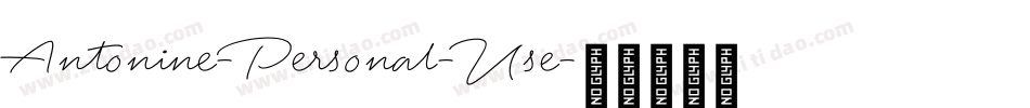 Antonine-Personal-Use字体转换