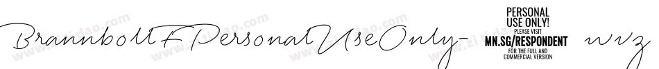 BrannbollFPersonalUseOnly-8wvz字体转换