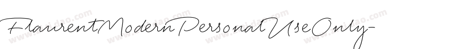 FlaurentModernPersonalUseOnly字体转换