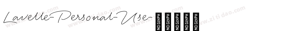 Lavelle-Personal-Use字体转换