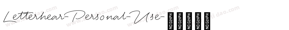 Letterhear-Personal-Use字体转换