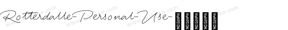 Rotterdalle-Personal-Use字体转换