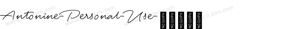 Antonine-Personal-Use字体转换