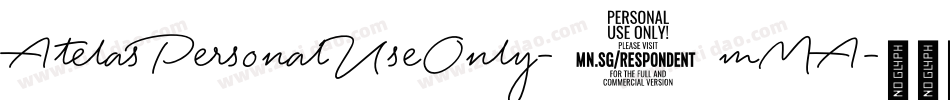 AtelasPersonalUseOnly-7mMA字体转换