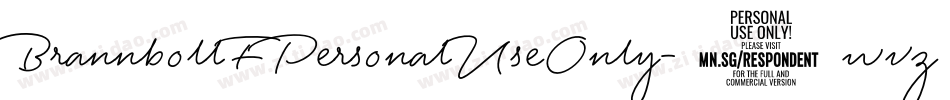 BrannbollFPersonalUseOnly-8wvz字体转换
