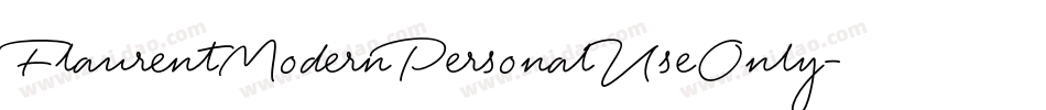 FlaurentModernPersonalUseOnly字体转换