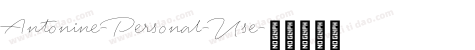 Antonine-Personal-Use字体转换