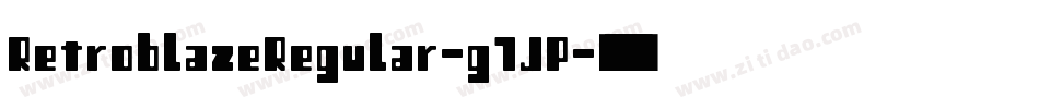 RetroblazeRegular-g7JP字体转换