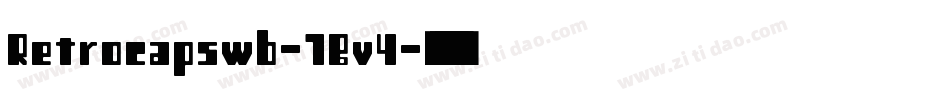 Retrocapswb-7Bv4字体转换