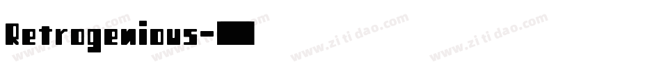 Retrogenious字体转换
