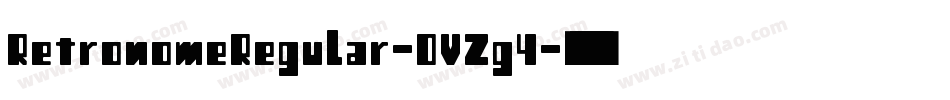 RetronomeRegular-OVZg4字体转换