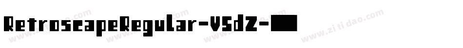 RetroscapeRegular-V5dZ字体转换
