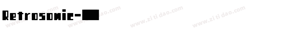 Retrosonic字体转换