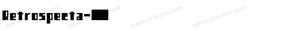 Retrospecta字体转换