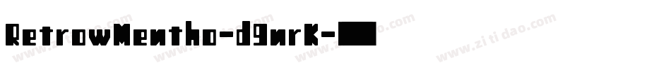 RetrowMentho-d9nrK字体转换