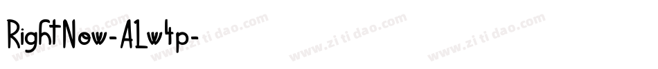RightNow-ALw4p字体转换
