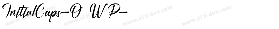 InitialCaps-O5WP字体转换