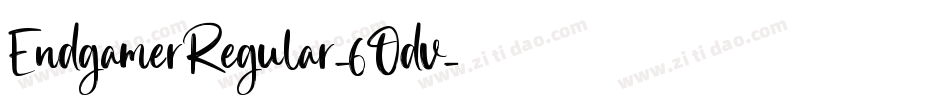 EndgamerRegular-6Odv字体转换