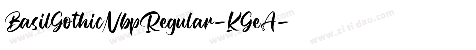 BasilGothicNbpRegular-KGeA字体转换